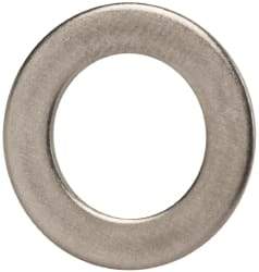 Made in USA - 3/8" Screw, Grade AN960 Stainless Steel Standard Flat Washer - 0.39" ID x 5/8" OD, 0.032" Thick, Passivated Finish, Meets Military Specifications - Industrial Tool & Supply