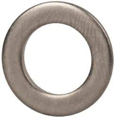 Made in USA - 3/8" Screw, Grade AN960 Stainless Steel Standard Flat Washer - 0.39" ID x 5/8" OD, 0.063" Thick, Passivated Finish, Meets Military Specifications - Industrial Tool & Supply