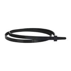 Made in USA - 28" Long Black Nylon Standard Cable Tie - 120 Lb Tensile Strength, 9" Max Bundle Diam - Industrial Tool & Supply