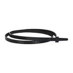 Made in USA - 28" Long Black Nylon Standard Cable Tie - 120 Lb Tensile Strength, 9" Max Bundle Diam - Industrial Tool & Supply