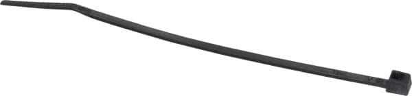 Made in USA - 4-1/8" Long Black Nylon Standard Cable Tie - 18 Lb Tensile Strength, 1.07mm Thick, 22.23mm Max Bundle Diam - Industrial Tool & Supply