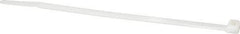Made in USA - 8.7" Long Natural (Color) Nylon Standard Cable Tie - 120 Lb Tensile Strength, 1.93mm Thick, 52.3mm Max Bundle Diam - Industrial Tool & Supply