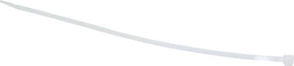 Made in USA - 8-7/8" Long Natural (Color) Nylon Standard Cable Tie - 40 Lb Tensile Strength, 1.24mm Thick, 60.33mm Max Bundle Diam - Industrial Tool & Supply