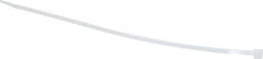 Made in USA - 8-7/8" Long Natural (Color) Nylon Standard Cable Tie - 40 Lb Tensile Strength, 1.24mm Thick, 60.33mm Max Bundle Diam - Industrial Tool & Supply
