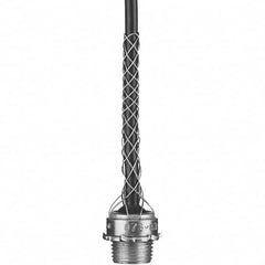 Hubbell Wiring Device-Kellems - 0.24 to 0.32" Dust-tight Straight Strain Relief Cord Grip - Industrial Tool & Supply