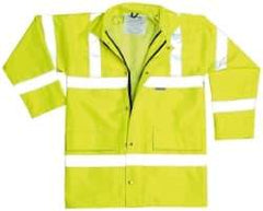 OccuNomix - Size L Cold Weather & High Visibility Jacket - Yellow, Polyester, Zipper, Snaps Closure, 39 to 43" Chest - Industrial Tool & Supply