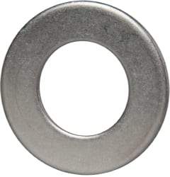 Made in USA - 5/8" Screw, Grade AN960 Stainless Steel Standard Flat Washer - 0.64" ID x 1.188" OD, 0.063" Thick, Passivated Finish, Meets Military Specifications - Industrial Tool & Supply