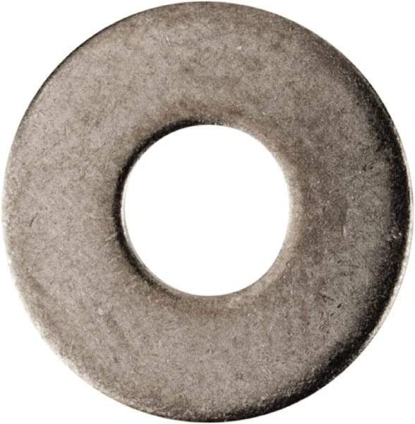 Made in USA - #4L Screw, Grade AN960 Stainless Steel Standard Flat Washer - 1/8" ID x 0.312" OD, 0.016" Thick, Passivated Finish, Meets Military Specifications - Industrial Tool & Supply
