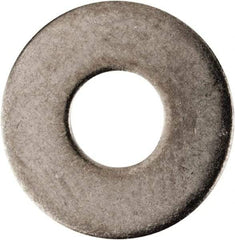 Made in USA - #4L Screw, Grade AN960 Stainless Steel Standard Flat Washer - 1/8" ID x 0.312" OD, 0.016" Thick, Passivated Finish, Meets Military Specifications - Industrial Tool & Supply