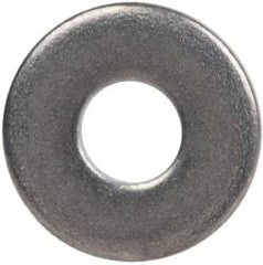 Made in USA - #4 Screw, Grade AN960 Stainless Steel Standard Flat Washer - 1/8" ID x 0.312" OD, 0.032" Thick, Passivated Finish, Meets Military Specifications - Industrial Tool & Supply