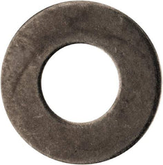 Made in USA - #8L Screw, Grade AN960 Stainless Steel Standard Flat Washer - 0.174" ID x 3/8" OD, 0.016" Thick, Passivated Finish, Meets Military Specifications - Industrial Tool & Supply