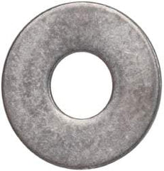 Made in USA - #10L Screw, Grade AN960 Stainless Steel Standard Flat Washer - 0.203" ID x 0.438" OD, 0.032" Thick, Passivated Finish, Meets Military Specifications - Industrial Tool & Supply