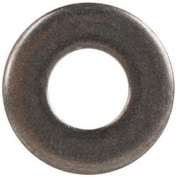 Made in USA - #10 Screw, Grade AN960 Stainless Steel Standard Flat Washer - 0.203" ID x 0.438" OD, 0.063" Thick, Passivated Finish, Meets Military Specifications - Industrial Tool & Supply