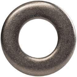 Made in USA - 1/4" Screw, Grade AN960 Stainless Steel Standard Flat Washer - 0.267" ID x 1/2" OD, 0.063" Thick, Passivated Finish, Meets Military Specifications - Industrial Tool & Supply