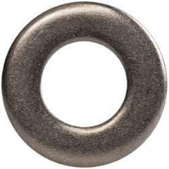 Made in USA - 1/4" Screw, Grade AN960 Stainless Steel Standard Flat Washer - 0.267" ID x 1/2" OD, 0.063" Thick, Passivated Finish, Meets Military Specifications - Industrial Tool & Supply