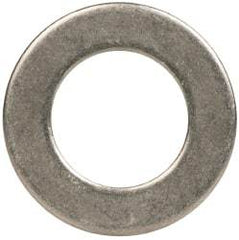 Made in USA - 5/16" Screw, Grade AN960 Stainless Steel Standard Flat Washer - 0.328" ID x 0.562" OD, 0.032" Thick, Passivated Finish, Meets Military Specifications - Industrial Tool & Supply