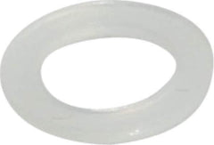 Made in USA - #12 Screw, Grade 6/6 Nylon Standard Flat Washer - 1/4" ID x 3/8" OD, 0.031" Thick, Plain Finish - Industrial Tool & Supply