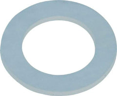 Made in USA - 1/4" Screw, Grade 6/6 Nylon Standard Flat Washer - 0.313" ID x 1/2" OD, 0.031" Thick, Plain Finish - Industrial Tool & Supply