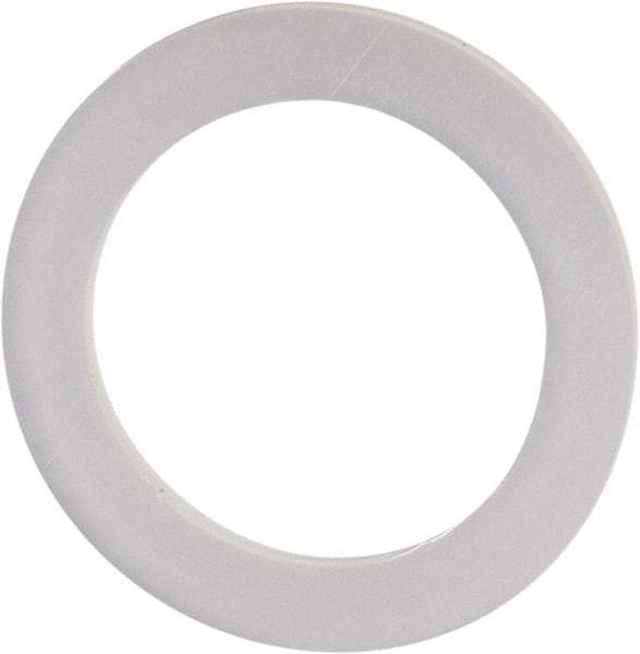 Made in USA - 3/8" Screw, Grade 6/6 Nylon Standard Flat Washer - 7/16" ID x 5/8" OD, 0.031" Thick, Plain Finish - Industrial Tool & Supply