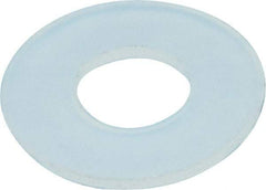 Made in USA - #10 Screw, Grade 6/6 Nylon Standard Flat Washer - 0.2" ID x 0.45" OD, 0.031" Thick, Plain Finish - Industrial Tool & Supply