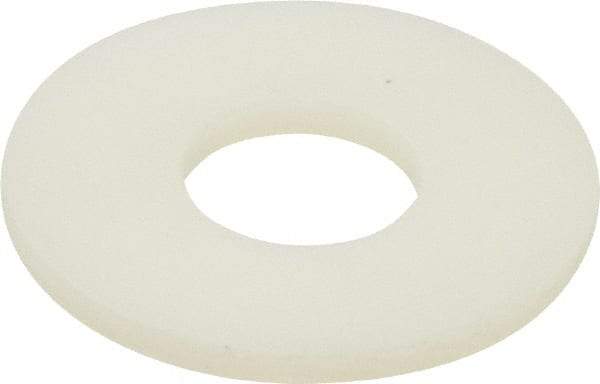 Made in USA - 5/16" Screw, Grade 6/6 Nylon Standard Flat Washer - 0.344" ID x 7/8" OD, 0.062" Thick, Plain Finish - Industrial Tool & Supply