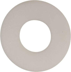 Made in USA - 7/16" Screw, Grade 6/6 Nylon Standard Flat Washer - 0.469" ID x 1-1/8" OD, 0.062" Thick, Plain Finish - Industrial Tool & Supply