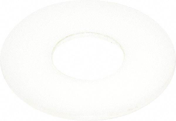 Made in USA - 3/4" Screw, Grade 6/6 Nylon Standard Flat Washer - 0.812" ID x 2" OD, 0.1" Thick, Plain Finish - Industrial Tool & Supply