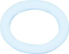 Made in USA - #8 Screw, PTFE Standard Flat Washer - 0.197" ID x 0.28" OD, 0.015" Thick, Plain Finish - Industrial Tool & Supply