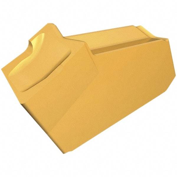 Iscar - GFL2 IC328 Grade, 0.0866" Cutting Width, Carbide Cutoff Insert - 15° Left Hand Lead Angle, 0.0063" Cnr Rad, TiCN Coated, Single End - Industrial Tool & Supply