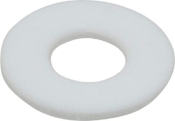 Made in USA - 3/8" Screw, PTFE Standard Flat Washer - 0.39" ID x 7/8" OD, 0.062" Thick, Plain Finish - Industrial Tool & Supply