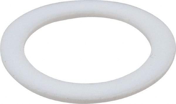 Made in USA - 1/2" Screw, PTFE Standard Flat Washer - 1/2" ID x 0.688" OD, 0.031" Thick, Plain Finish - Industrial Tool & Supply