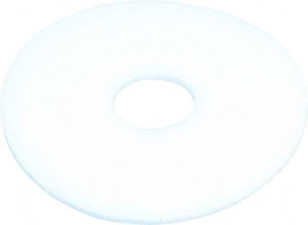 Made in USA - #8 Screw, PTFE Standard Flat Washer - 0.197" ID x 3/4" OD, 0.031" Thick, Plain Finish - Industrial Tool & Supply