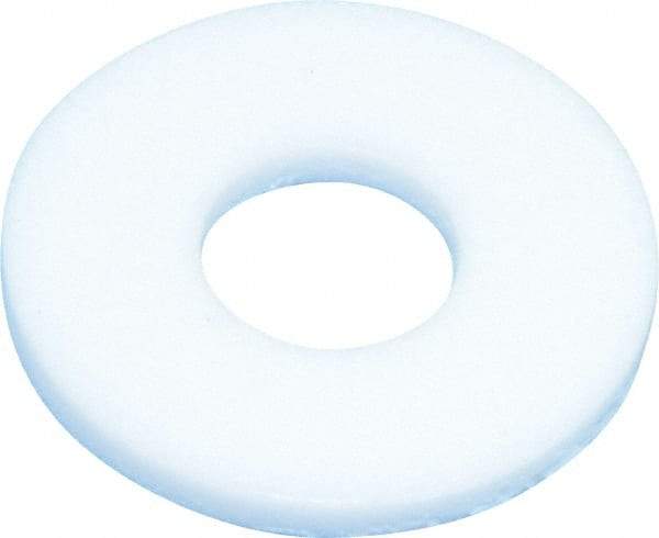 Made in USA - 5/16" Screw, PTFE Standard Flat Washer - 0.344" ID x 7/8" OD, 0.08" Thick, Plain Finish - Industrial Tool & Supply