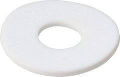 Made in USA - 5/8" Screw, PTFE Standard Flat Washer - 0.656" ID x 1-3/4" OD, 0.1" Thick, Plain Finish - Industrial Tool & Supply