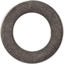 Made in USA - 0.03" Thick, 0.38" Inside x 5/8" OD, Round Shim - 5/16" Screw, Uncoated 302/304 Stainless Steel - Industrial Tool & Supply