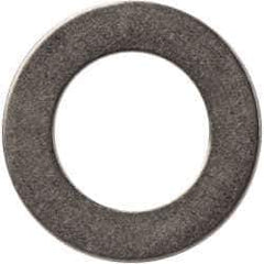 Made in USA - 0.03" Thick, 0.38" Inside x 5/8" OD, Round Shim - 5/16" Screw, Uncoated 302/304 Stainless Steel - Industrial Tool & Supply
