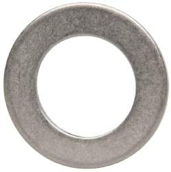 Made in USA - 0.048" Thick, 0.38" Inside x 5/8" OD, Round Shim - 5/16" Screw, Uncoated 302/304 Stainless Steel - Industrial Tool & Supply