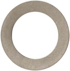 Made in USA - 0.01" Thick, 0.505" Inside x 3/4" OD, Round Shim - 7/16" Screw, Uncoated 302/304 Stainless Steel - Industrial Tool & Supply