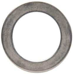 Made in USA - 0.02" Thick, 0.505" Inside x 3/4" OD, Round Shim - 7/16" Screw, Uncoated 302/304 Stainless Steel - Industrial Tool & Supply