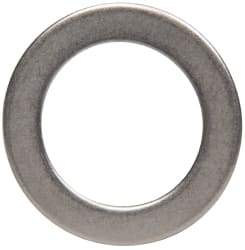 Made in USA - 0.03" Thick, 0.505" Inside x 3/4" OD, Round Shim - 7/16" Screw, Uncoated 302/304 Stainless Steel - Industrial Tool & Supply