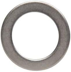 Made in USA - 0.03" Thick, 0.505" Inside x 3/4" OD, Round Shim - 7/16" Screw, Uncoated 302/304 Stainless Steel - Industrial Tool & Supply