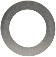 Made in USA - 0.005" Thick, 0.505" Inside x 3/4" OD, Round Shim - 7/16" Screw, Uncoated 302/304 Stainless Steel - Industrial Tool & Supply