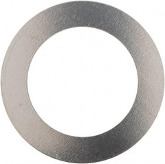 Made in USA - 0.006" Thick, 0.505" Inside x 3/4" OD, Round Shim - 7/16" Screw, Uncoated 302/304 Stainless Steel - Industrial Tool & Supply
