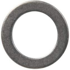 Made in USA - 0.06" Thick, 0.505" Inside x 3/4" OD, Round Shim - 7/16" Screw, Uncoated 302/304 Stainless Steel - Industrial Tool & Supply