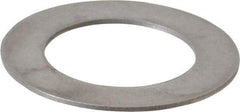 Made in USA - 0.024" Thick, 0.63" Inside x 1" OD, Round Shim - 9/16" Screw, Uncoated 302/304 Stainless Steel - Industrial Tool & Supply