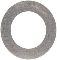 Made in USA - 0.005" Thick, 0.63" Inside x 1" OD, Round Shim - 9/16" Screw, Uncoated 302/304 Stainless Steel - Industrial Tool & Supply