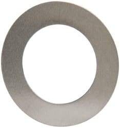 Made in USA - 0.006" Thick, 0.63" Inside x 1" OD, Round Shim - 9/16" Screw, Uncoated 302/304 Stainless Steel - Industrial Tool & Supply
