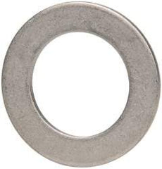 Made in USA - 1/16" Thick, 0.63" Inside x 1" OD, Round Shim - 9/16" Screw, Uncoated 302/304 Stainless Steel - Industrial Tool & Supply