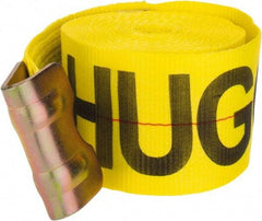 Lift-All - 27' Long x 4" Wide, 5,000 Lb Vertical Capacity, Polyester Web Sling - Yellow - Industrial Tool & Supply