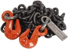 Lift-All - 10' Long x 2-7/8" Wide, 8,800 Lb Basket Capacity, Alloy Steel Web Sling - 8,800 Lb Choker Capacity, SGG Chain Sling, 3/8" Diam Chain, Natural, Single Style - Industrial Tool & Supply